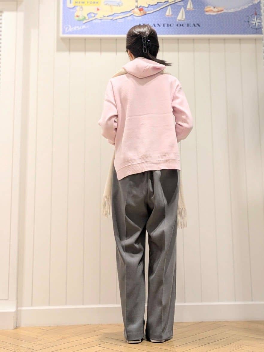 keikoさんの「Dessin｜【洗える／体型カバー】ちょうどいいニットパーカ」を使ったコーディネート