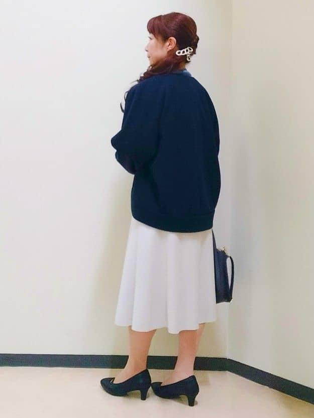 花さんの「Reflect｜【ゆったりシルエット】ジャージメルトンコクーンジャケット」を使ったコーディネート