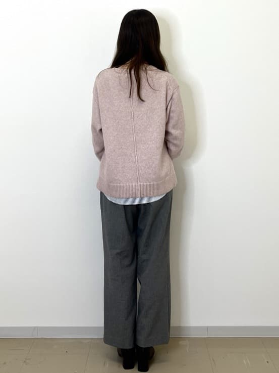 miyuuさんの「OPAQUE.CLIP｜リラクシークルーネックニット【洗濯機OK】」を使ったコーディネート