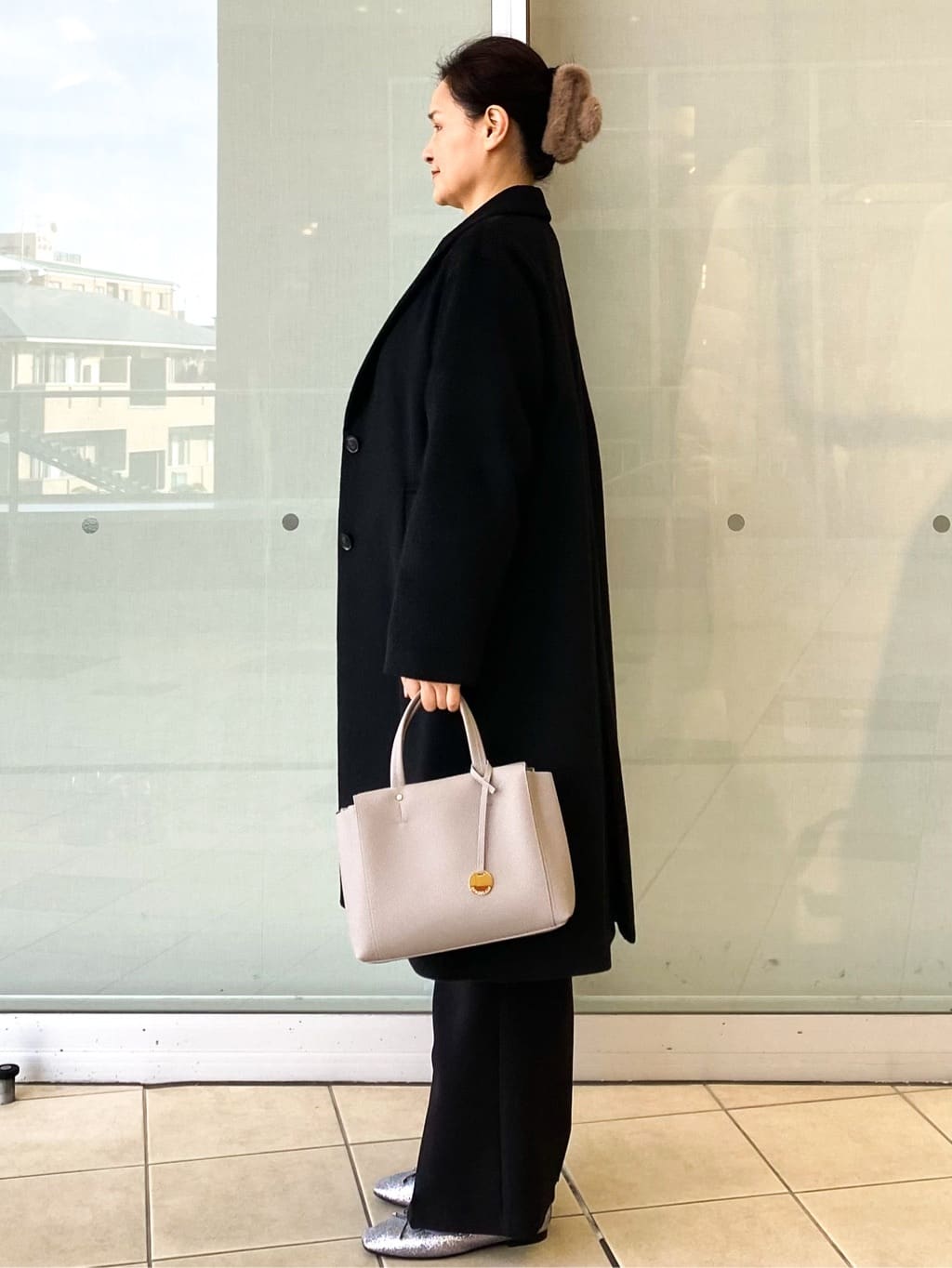 Jeanさんの「OPAQUE.CLIP｜カシミヤブレンドウールチェスターコート」を使ったコーディネート