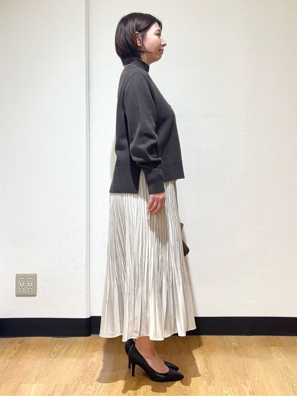 MIKIKOさんの「UNTITLED｜【8色展開/洗える】ウールカシミヤ ハイネックニット」を使ったコーディネート