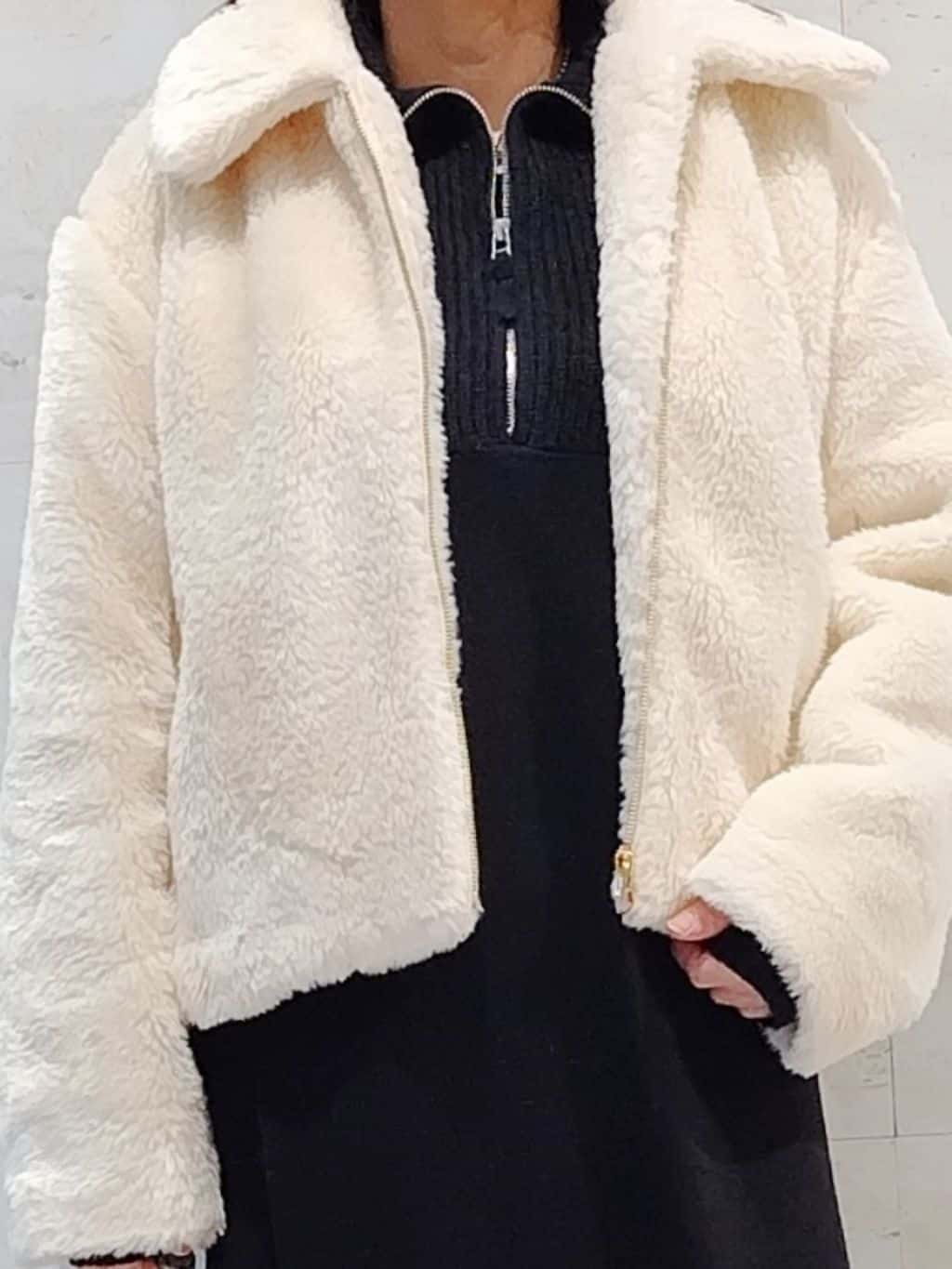 よしみさんの「OPAQUE.CLIP｜【生活防水】厚底タンクソールレースアップブーツ」を使ったコーディネート
