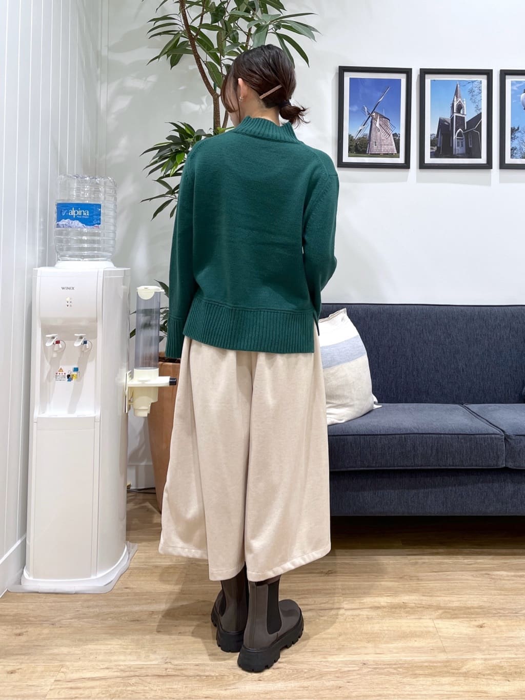 canaさんの「Dessin｜【洗える】センタータックラインハイネックニット」を使ったコーディネート
