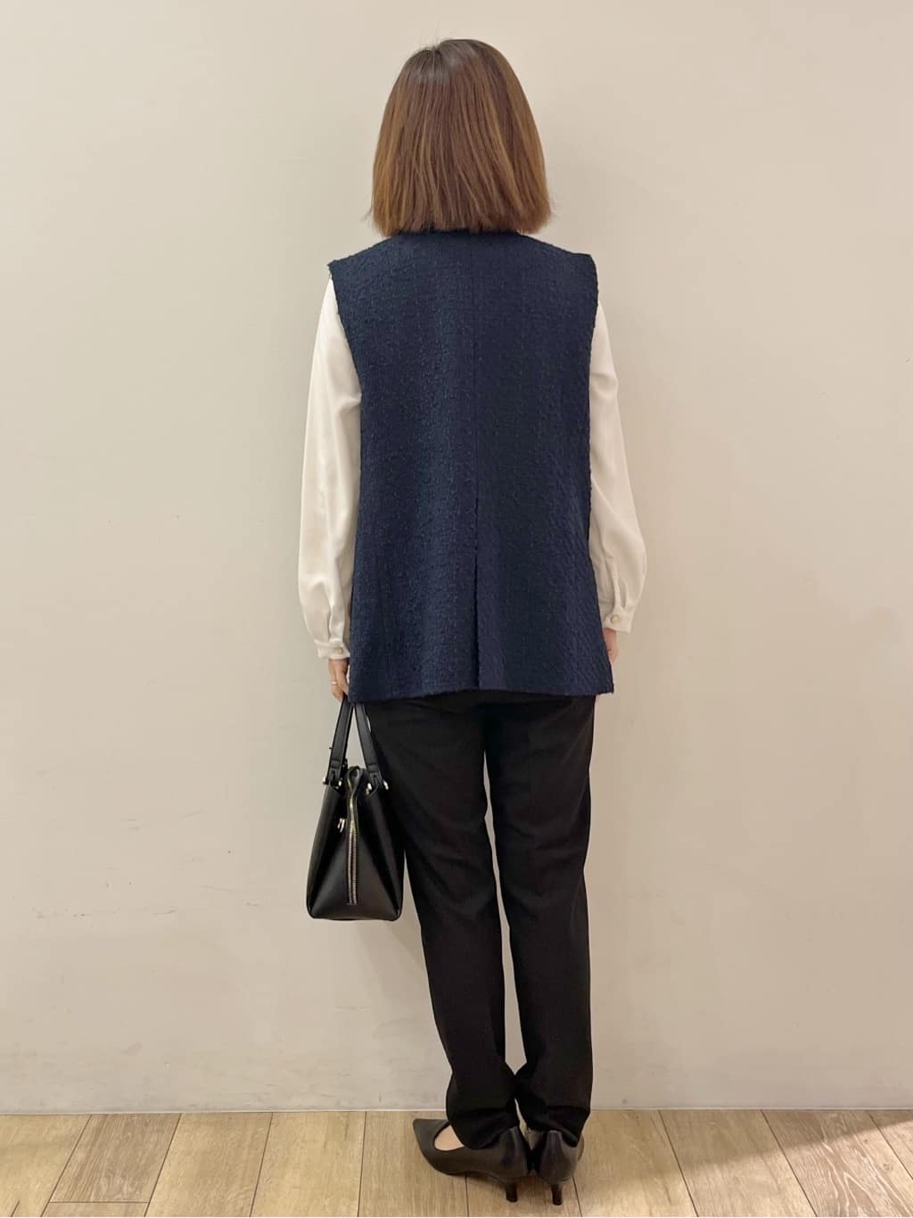 kcさんの「OPAQUE.CLIP｜ボウタイタックブラウス【洗濯機OK／防シワ】《XS～3L》」を使ったコーディネート