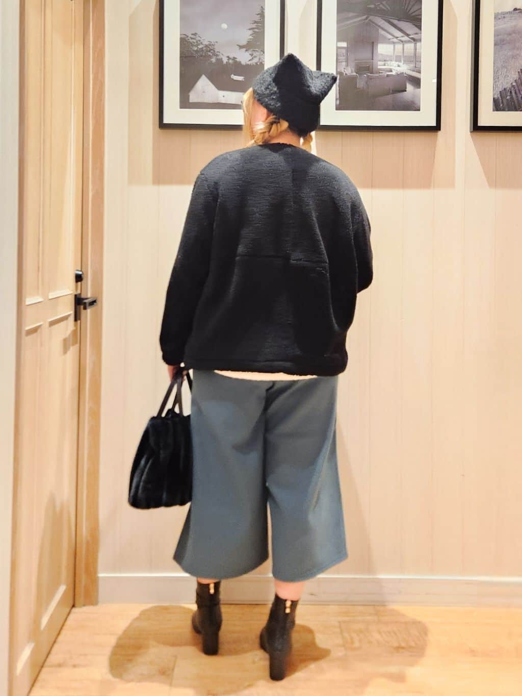れーやんさんの「SHOO･LA･RUE｜【洗濯機可】お気に入りカラーを身にまとって　ふんわりゆるニット」を使ったコーディネート