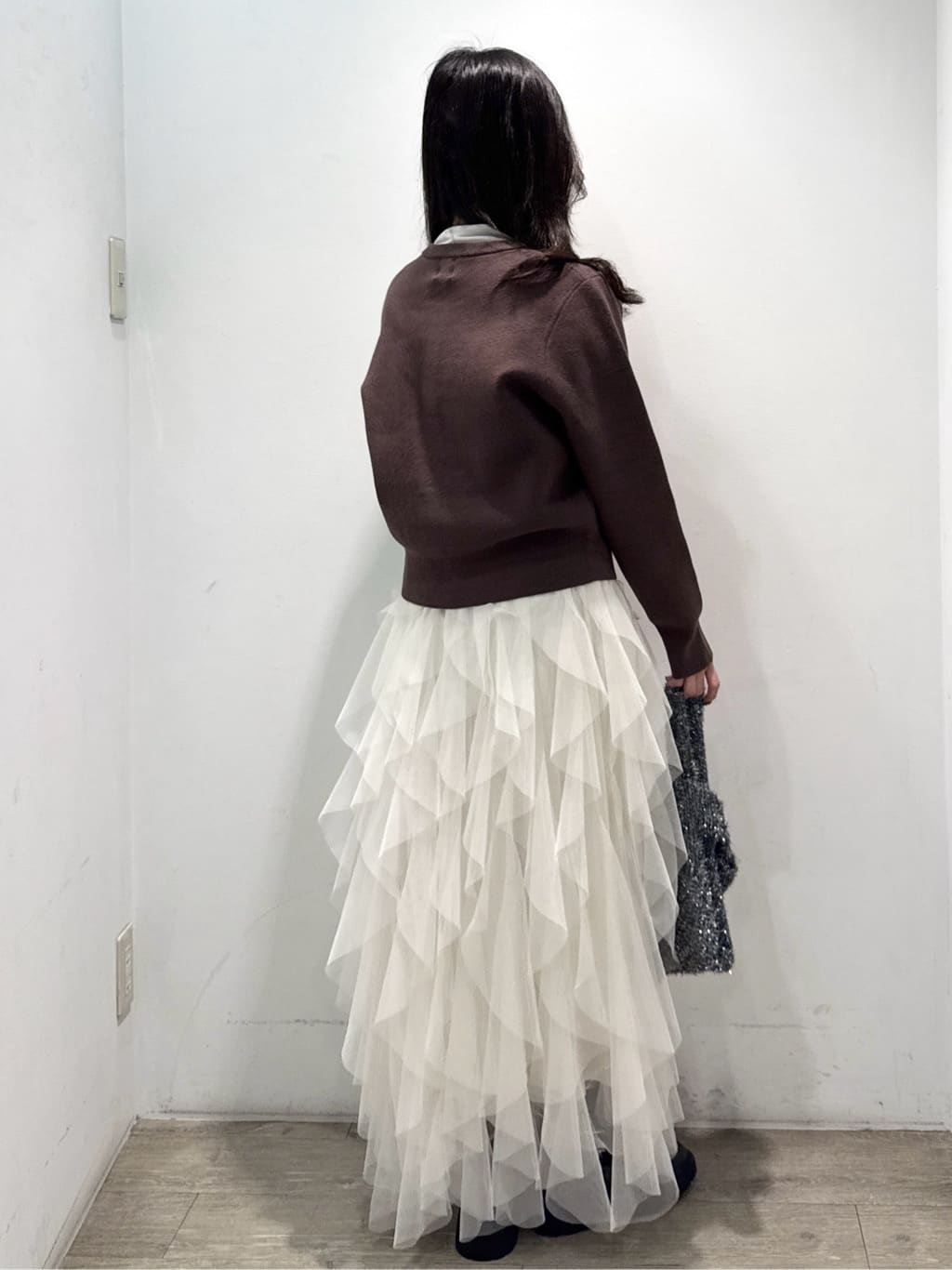 yuicciさんの「OPAQUE.CLIP｜シアーハイネックトップス【洗濯機OK】」を使ったコーディネート