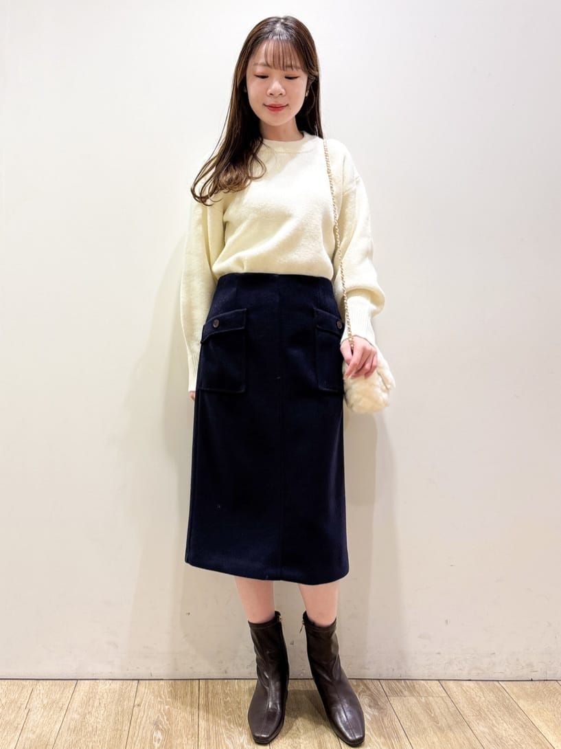 ayaさんの「index｜ポケットタイトスカート【洗濯機OK／イージーケア／防シワ】」を使ったコーディネート