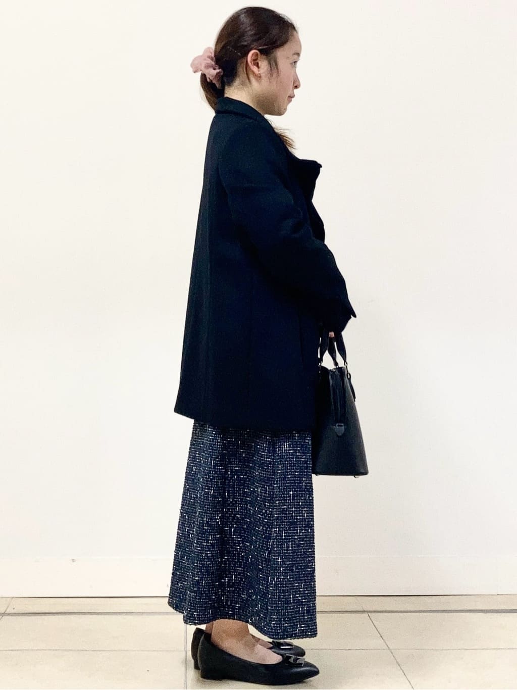 tomominさんの「Reflect｜【SS-4Lサイズ／衿が顔に当たらない◎】スタンドネックミドルコート」を使ったコーディネート