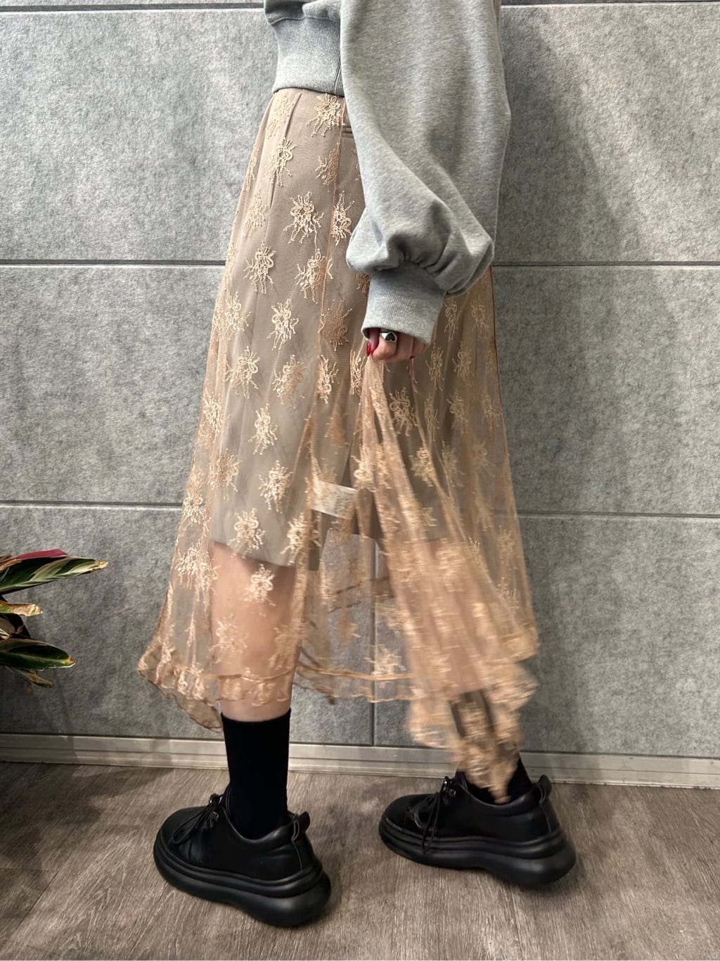 honoka Aさんの「CODE A｜puff zip sweat」を使ったコーディネート