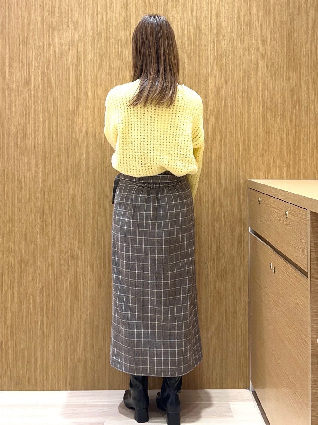 meeさんの「OPAQUE.CLIP｜モールヤーンメッシュニット【洗濯機OK】」を使ったコーディネート