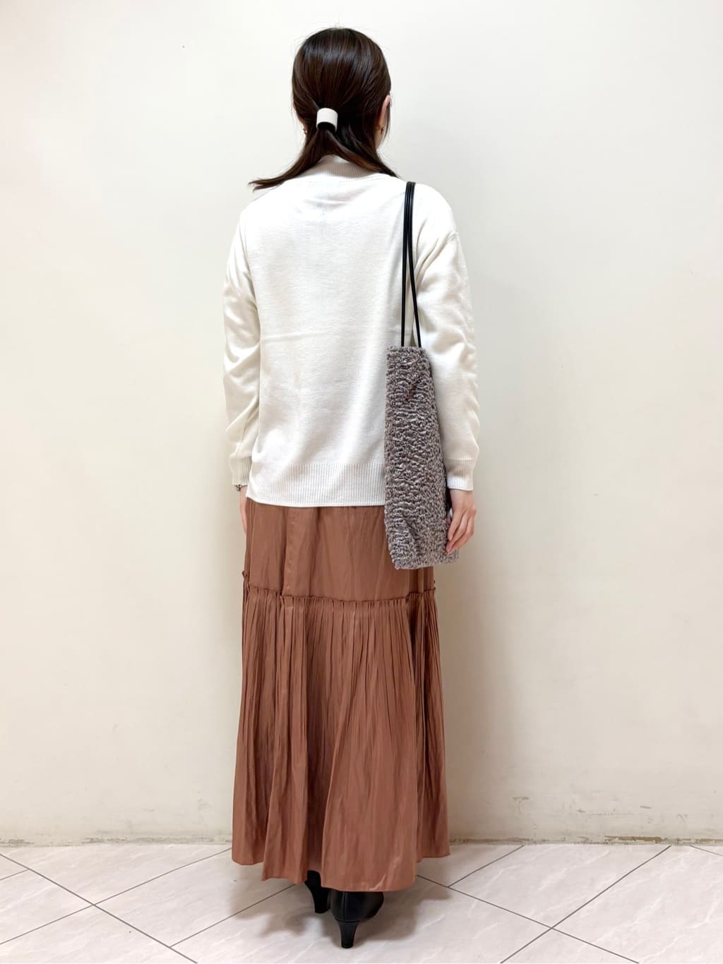 mikiさんの「Reflect｜アーガイル柄ハイネックニット」を使ったコーディネート
