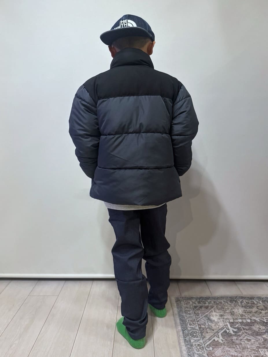 chさんの「THE SHOP TK｜【110-160】スタンドネック中綿ブルゾン」を使ったコーディネート