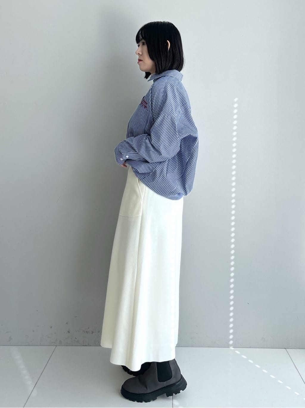 Hirokaさんの「Dessin｜【洗える】刺繍ロゴ入りオーバーシャツ」を使ったコーディネート