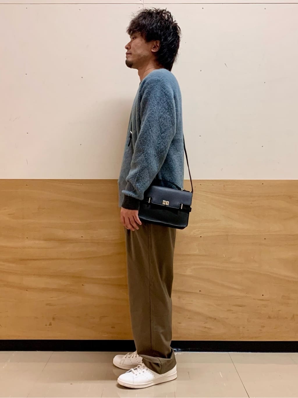 MATUさんの「THE SHOP TK｜【ふんわり心地いい肌触り】　ダイヤ柄シャギーニット」を使ったコーディネート