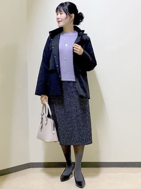  beni_gingerさんの「Reflect｜【ほんのりラメ感◎】ケーブル柄ニット」を使ったコーディネート