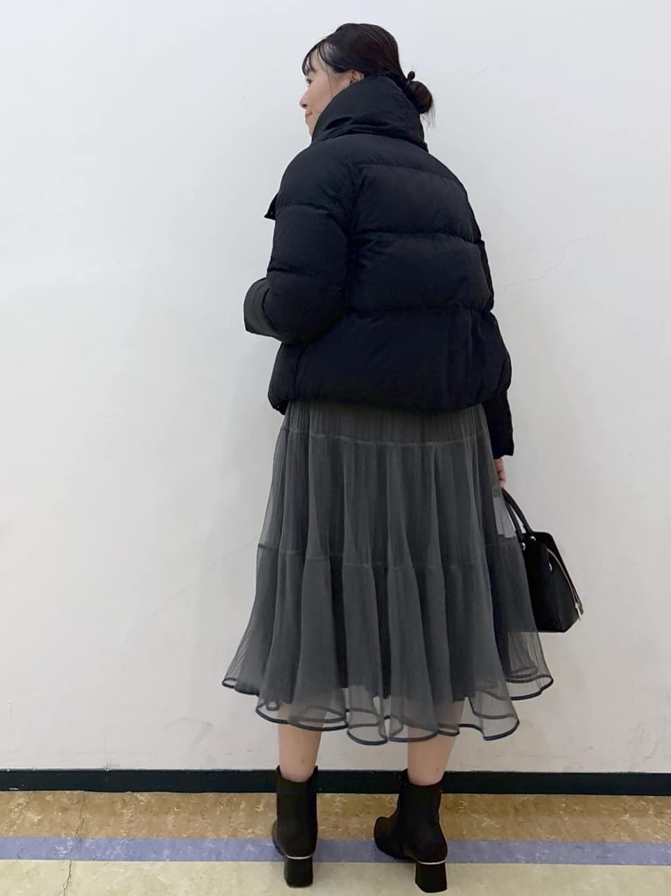 akariさんの「index｜KAWADAダウンショートコート【撥水／洗濯機OK／静電気防止裏地】《XS～LL》」を使ったコーディネート
