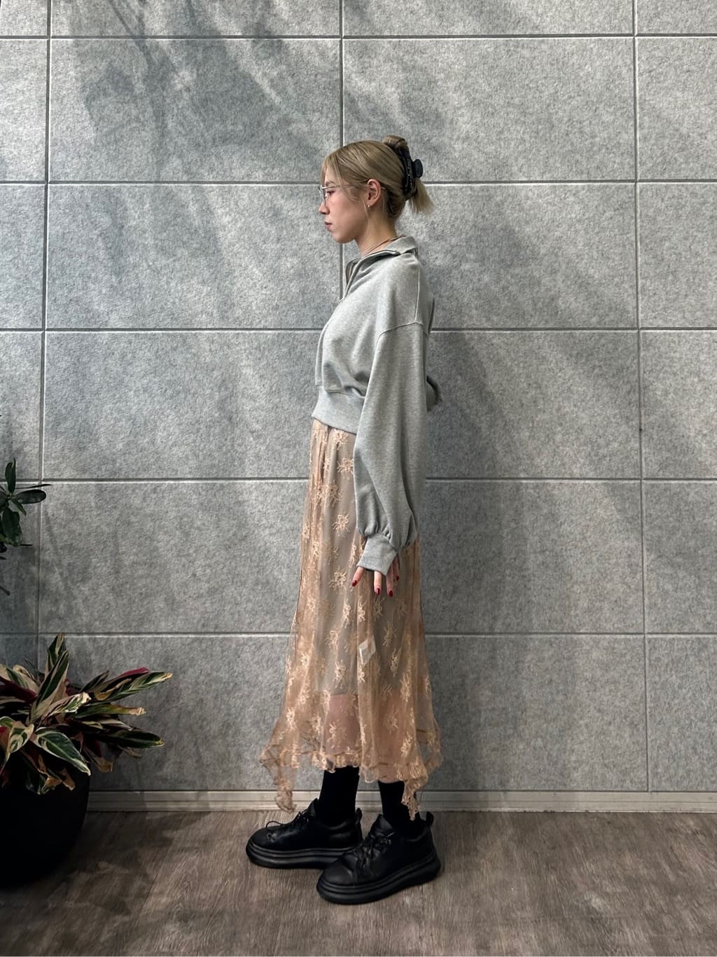honoka Aさんの「CODE A｜puff zip sweat」を使ったコーディネート