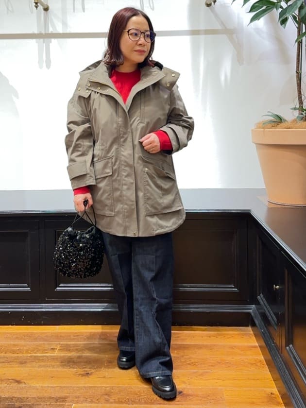 Asamiさんの「DRESSTERIOR｜【洗える/7色展開】ウォッシャブルコットンカシミヤニット」を使ったコーディネート
