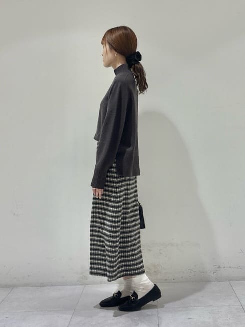 kyokaさんの「UNTITLED｜【8色展開/洗える】ウールカシミヤ ハイネックニット」を使ったコーディネート