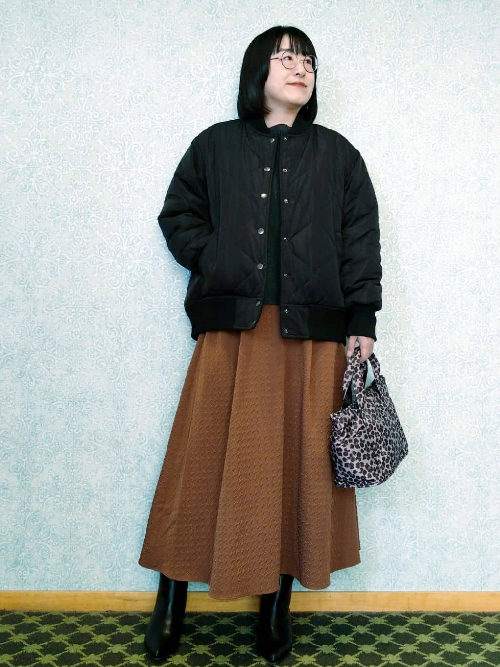 みいさんの「index｜サイド編地切替ニットトップス／セットアップ対応【洗濯機OK】」を使ったコーディネート