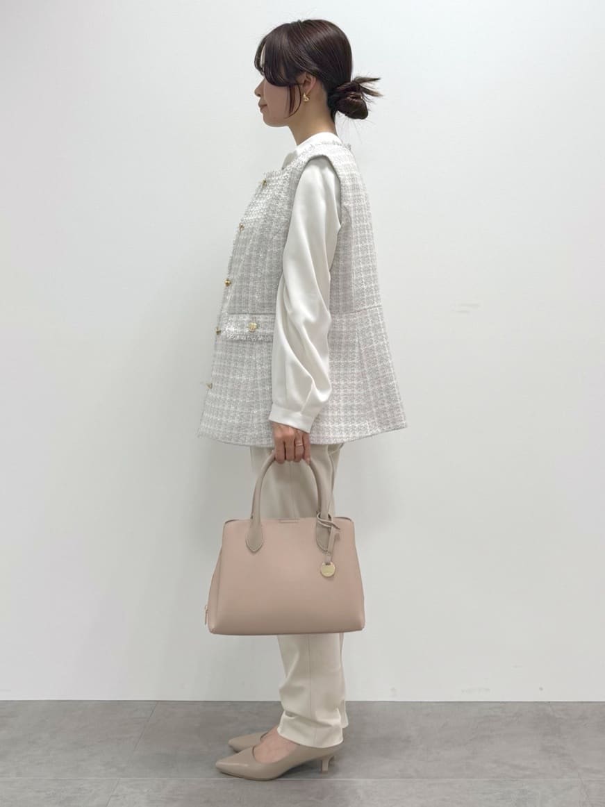 kozuさんの「index｜ボウタイタックブラウス【洗濯機OK／防シワ】《XS～3L》」を使ったコーディネート