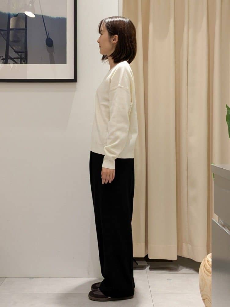 なめさんの「THE SHOP TK｜纏うだけで大人上品 シャギーチェスターハーフコート」を使ったコーディネート