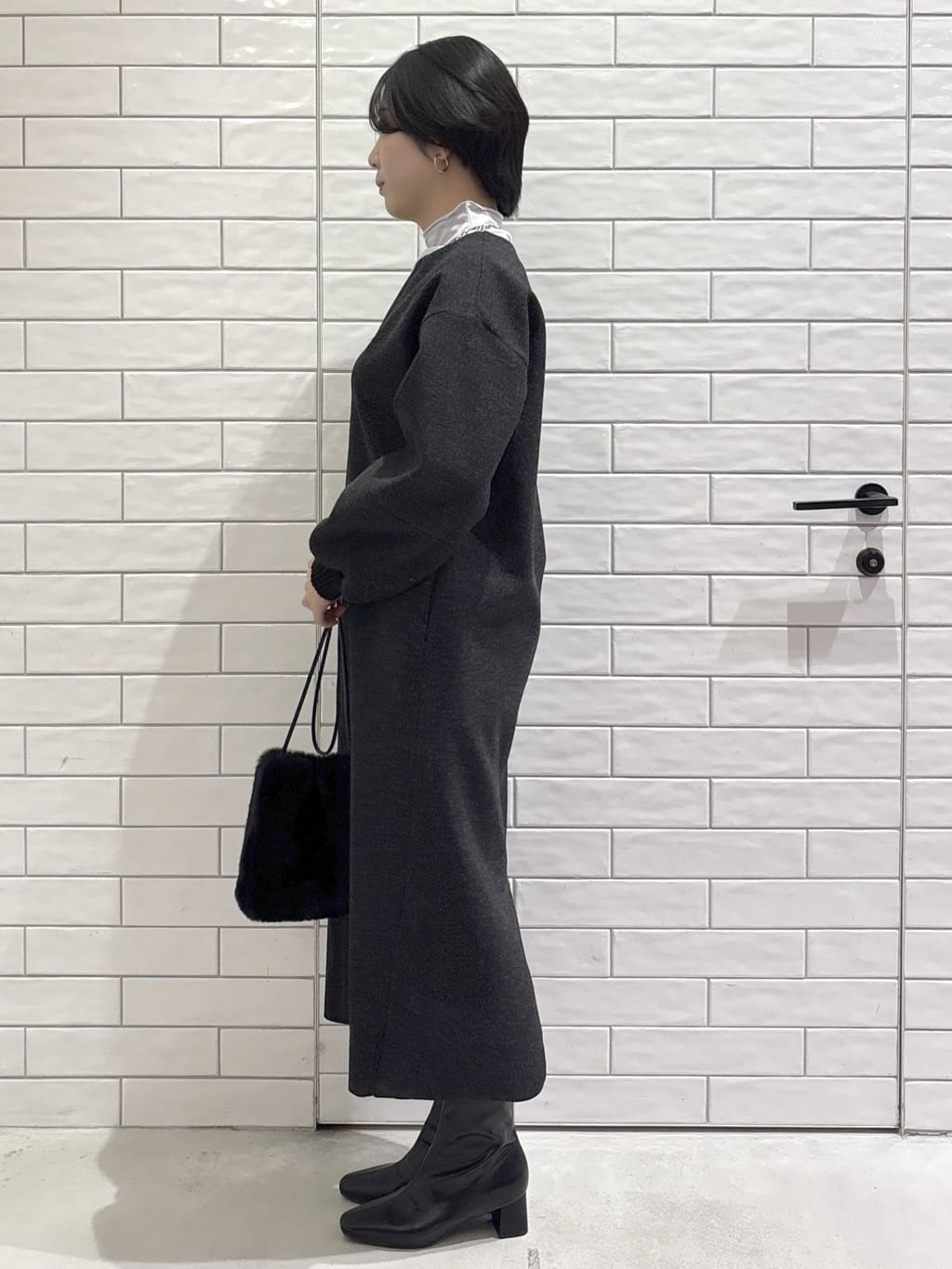 ayumiさんの「OPAQUE.CLIP｜シアーハイネックトップス【洗濯機OK】」を使ったコーディネート
