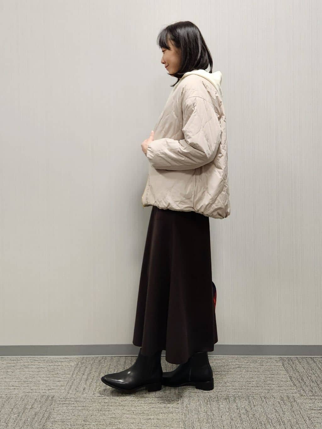 naraさんの「Dessin｜【2WAY】リバーシブルタフタボアアウター」を使ったコーディネート