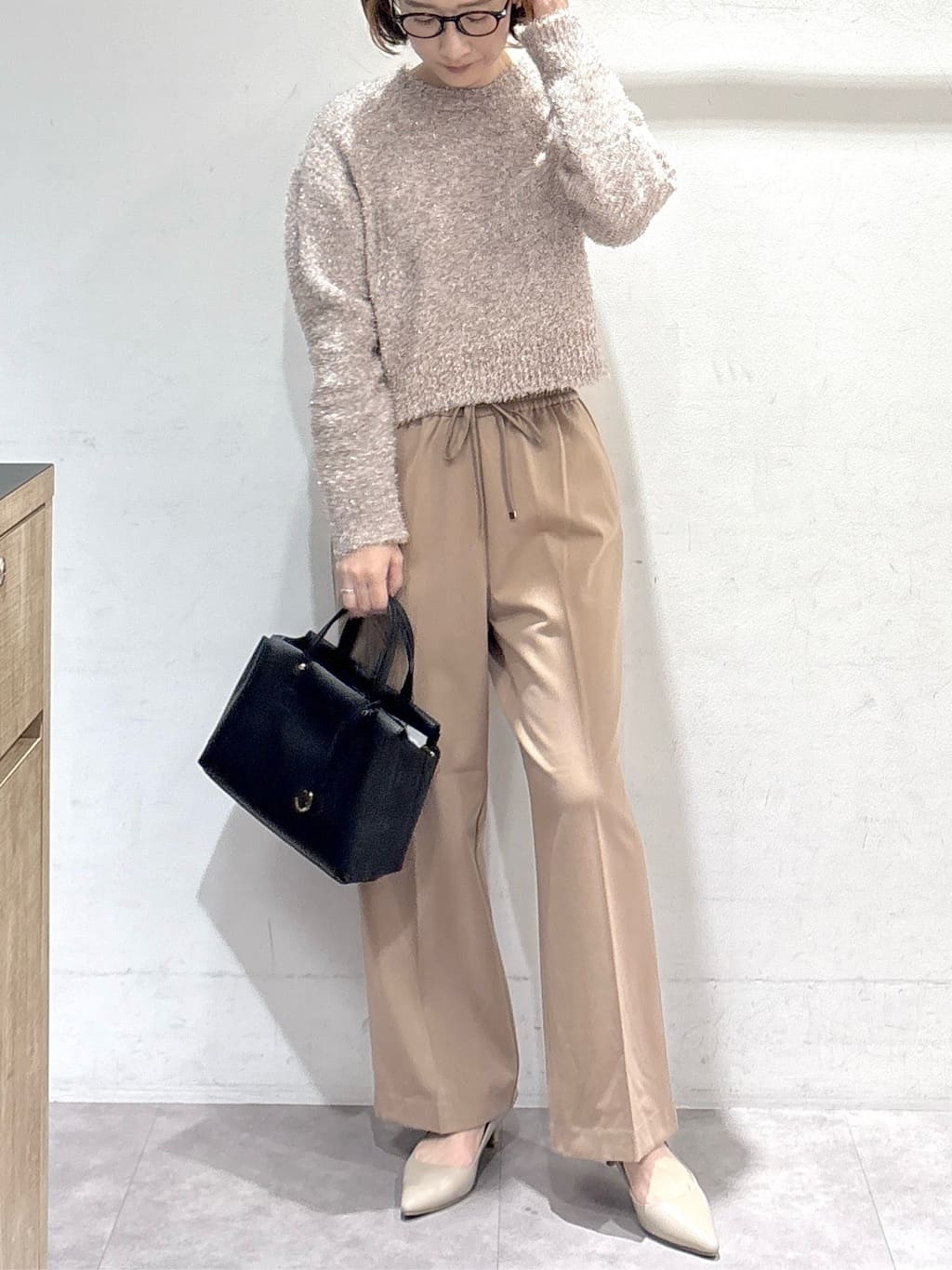 たけねぇさんの「OPAQUE.CLIP｜ウォームタッチ イージーワイドパンツ【洗濯機洗OK／ストレッチ】≪SS～LL≫」を使ったコーディネート