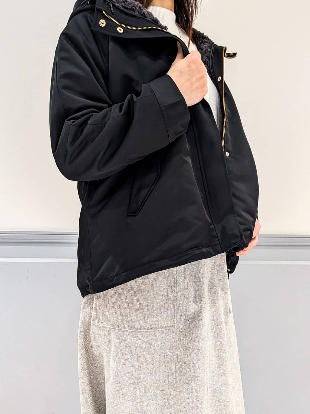なっちゃんさんの「grove｜【名品アウター/3WAY・はっ水】ボアライナー付マウンテンパーカ」を使ったコーディネート