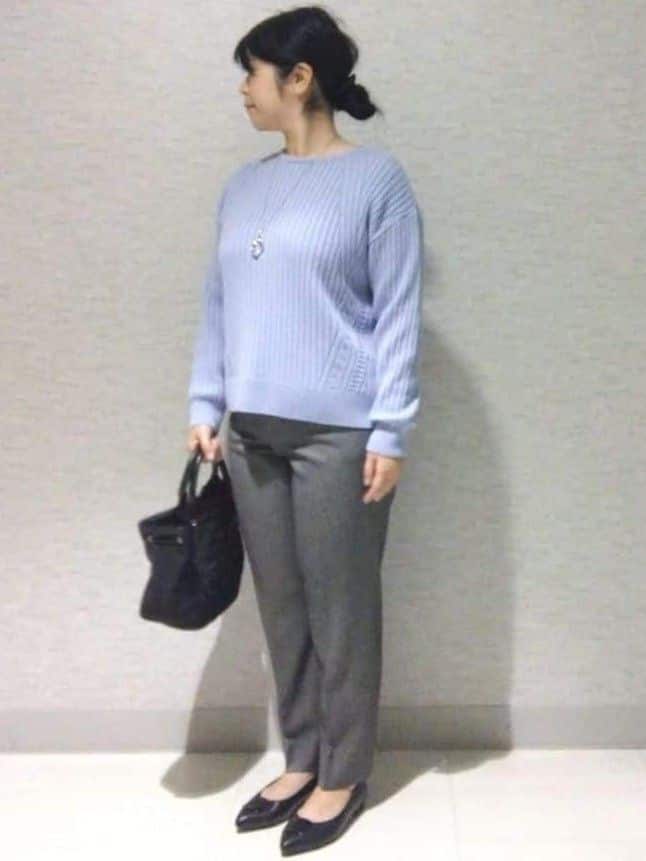 sakoさんの「Reflect｜【ゆったり着られる◎】ワイドリブニットプルオーバー」を使ったコーディネート