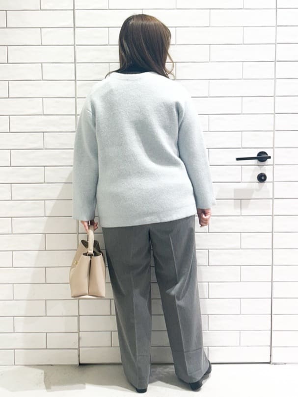 yuuさんの「OPAQUE.CLIP｜ウォームタッチ イージーワイドパンツ【洗濯機洗OK／ストレッチ】≪SS～LL≫」を使ったコーディネート