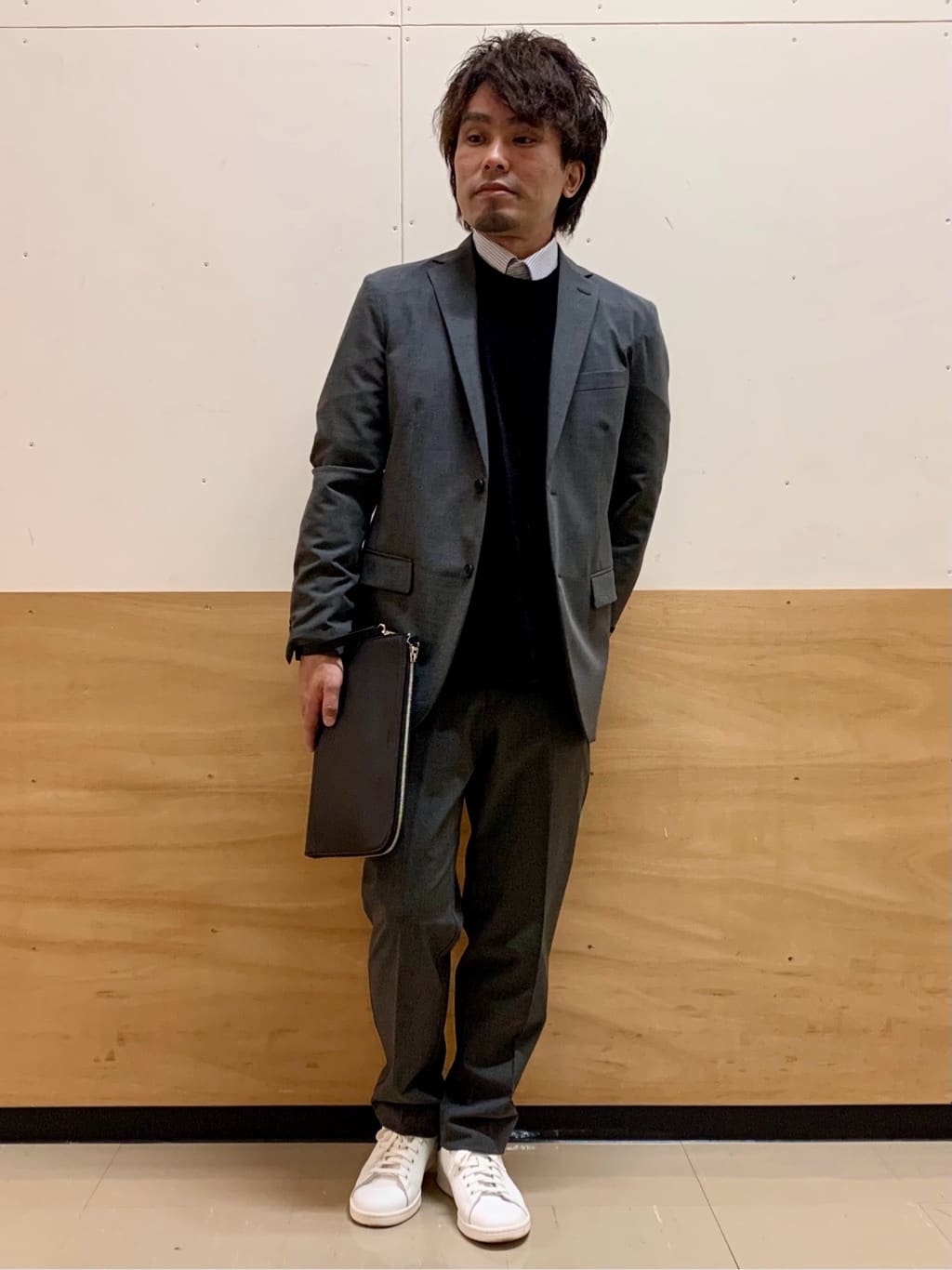 MATUさんの「THE SHOP TK｜CARREMAN／キャリーマンTRジャケット【セットアップ可/洗濯機OK】」を使ったコーディネート