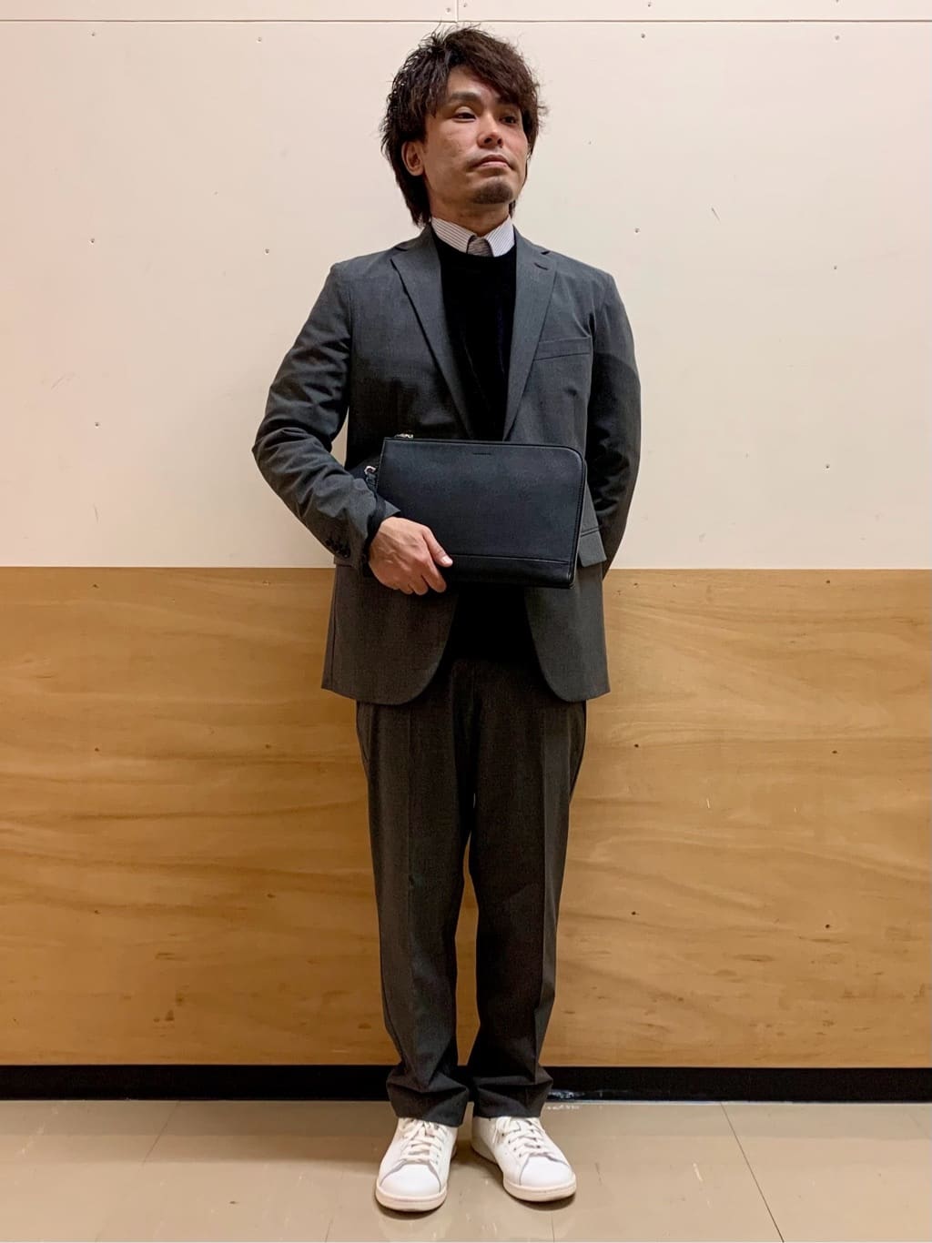 MATUさんの「THE SHOP TK｜CARREMAN／キャリーマンTRジャケット【セットアップ可/洗濯機OK】」を使ったコーディネート