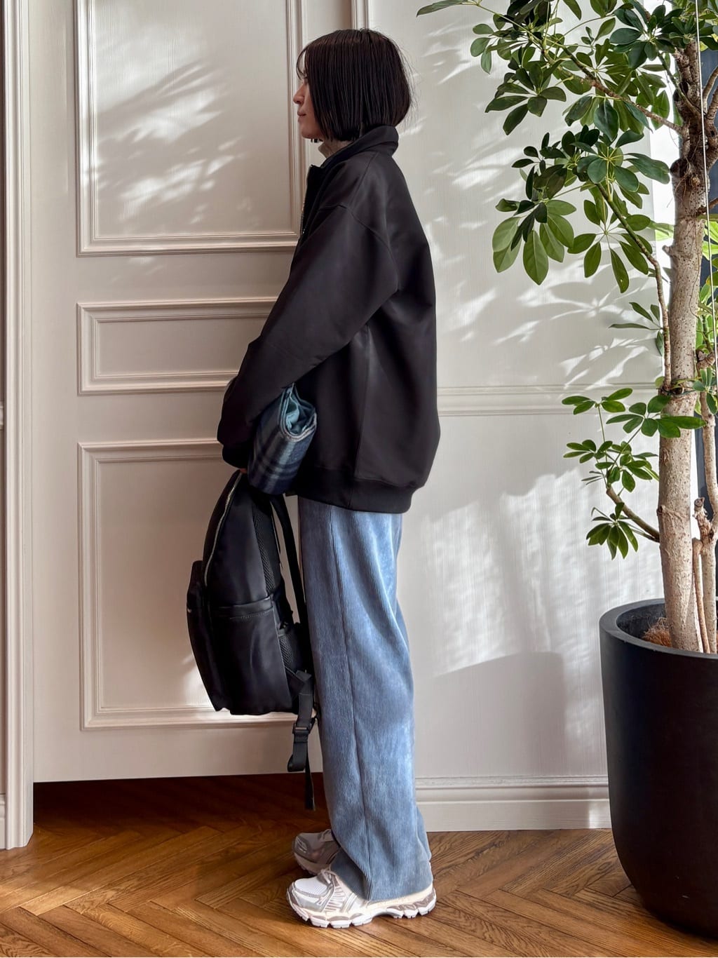 nakaoさんの「DRESSTERIOR｜【再入荷/荷重軽減】サスペンションマルチポケットリュック」を使ったコーディネート