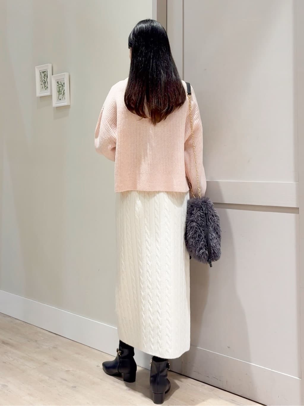 Mayuさんの「grove｜【洗える】ふんわりウール混ボトルネックニット」を使ったコーディネート