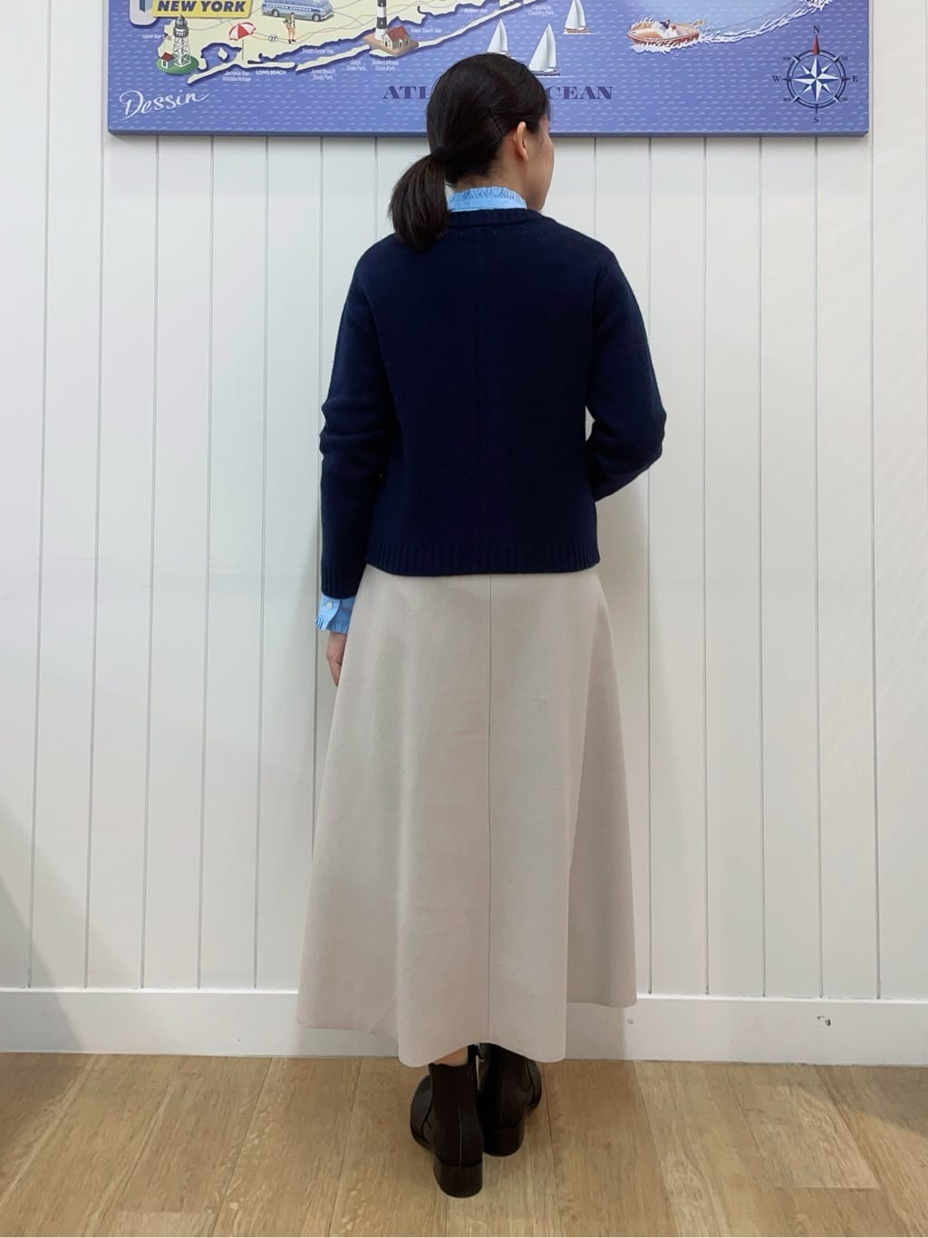 Mayaさんの「Dessin｜ウールカシミヤカーディガン」を使ったコーディネート