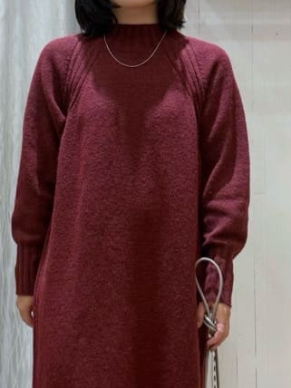 chさんの「THE SHOP TK｜ウール混杢調ハイネックワンピース」を使ったコーディネート
