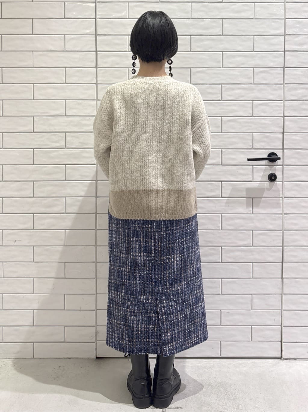 ayumiさんの「OPAQUE.CLIP｜カラーMIXミドルゲージニット【洗濯機OK】」を使ったコーディネート