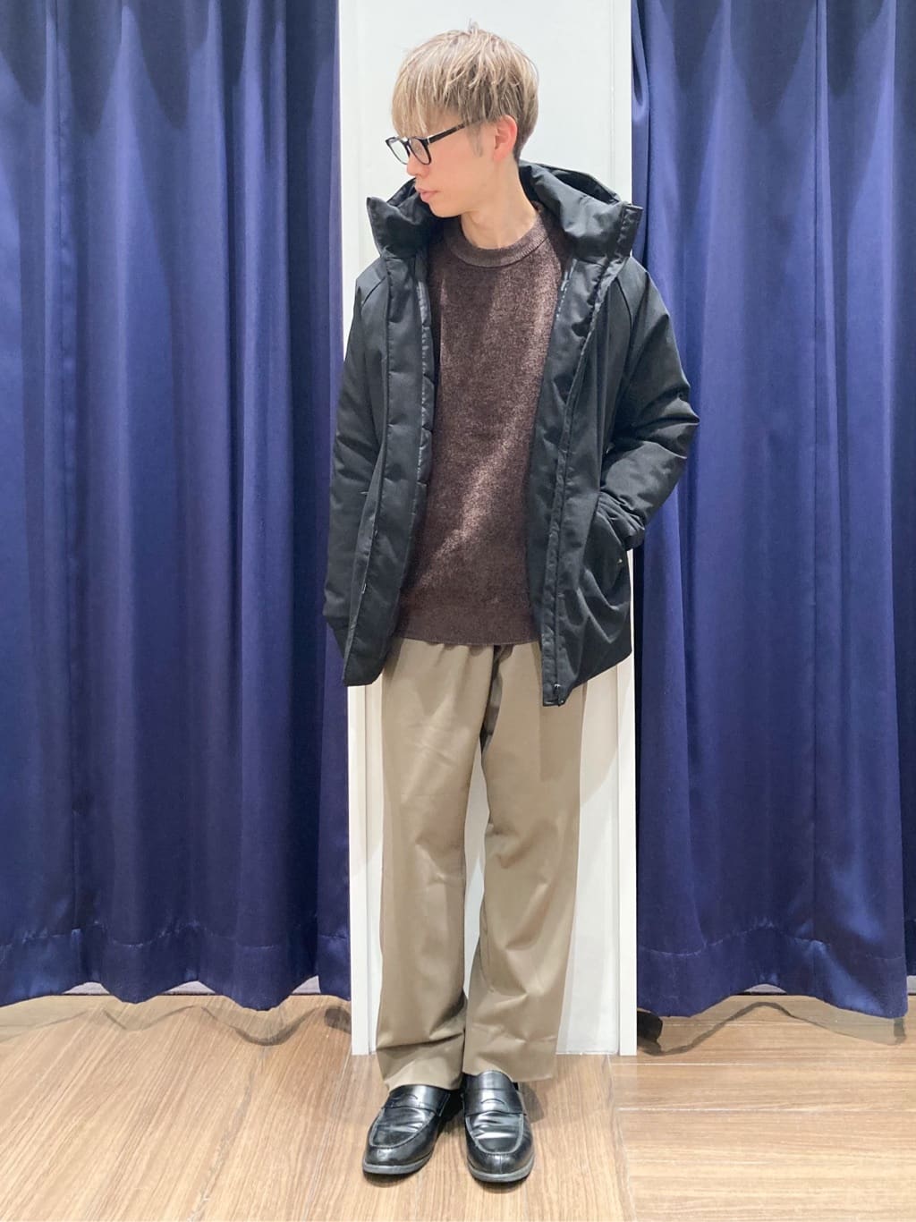 つーじーさんの「THE SHOP TK｜【軽くて、暖かい】SORONA／ソロナ 中綿ブルゾン 防風/軽量/洗濯機OK/フード脱着可」を使ったコーディネート