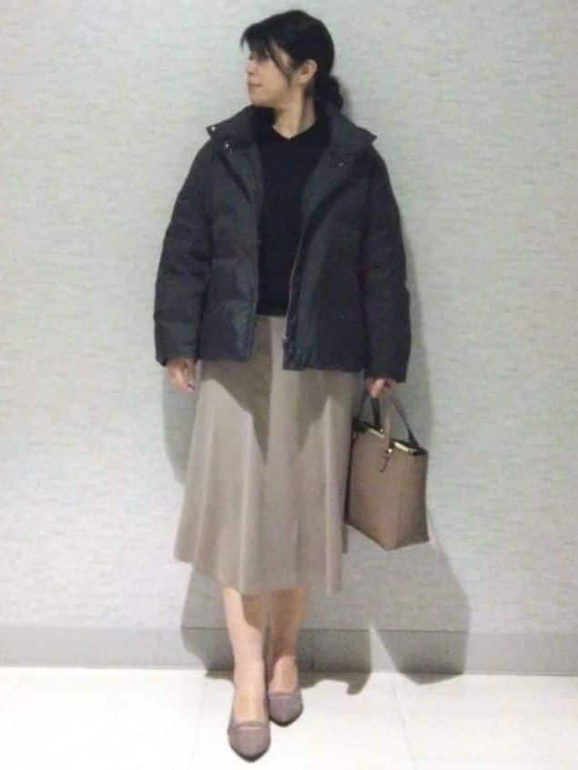 sakoさんの「Reflect｜【すっきりシルエット】ショート丈ダウンコート」を使ったコーディネート