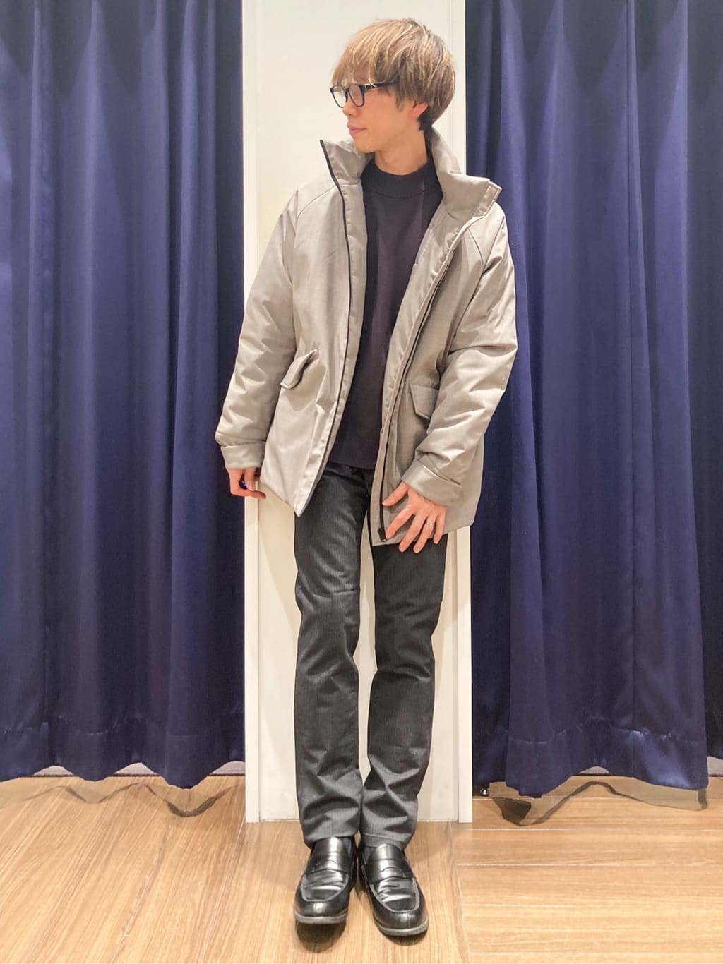 つーじーさんの「THE SHOP TK｜【軽くて、暖かい】SORONA／ソロナ 中綿ブルゾン 防風/軽量/洗濯機OK/フード脱着可」を使ったコーディネート