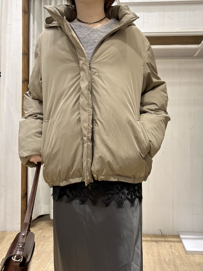 ga_riさんの「THE SHOP TK｜【ぎゅっとされているような暖かさ】撥水中綿ブルゾン」を使ったコーディネート