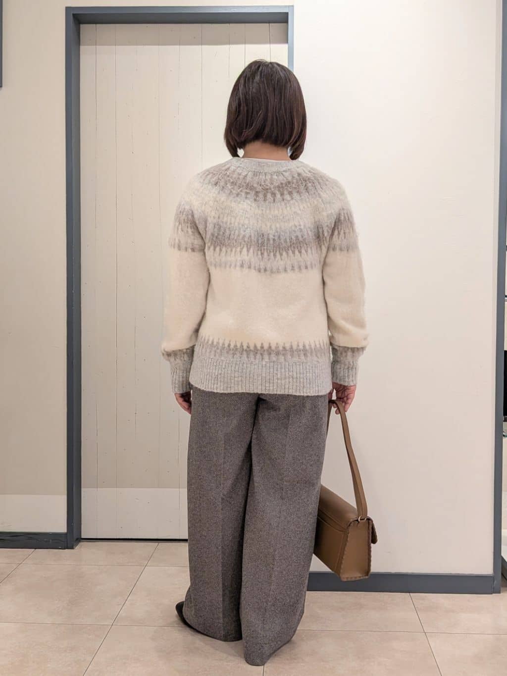 yukikaさんの「grove｜求心柄ジャカードニットカーディガン」を使ったコーディネート