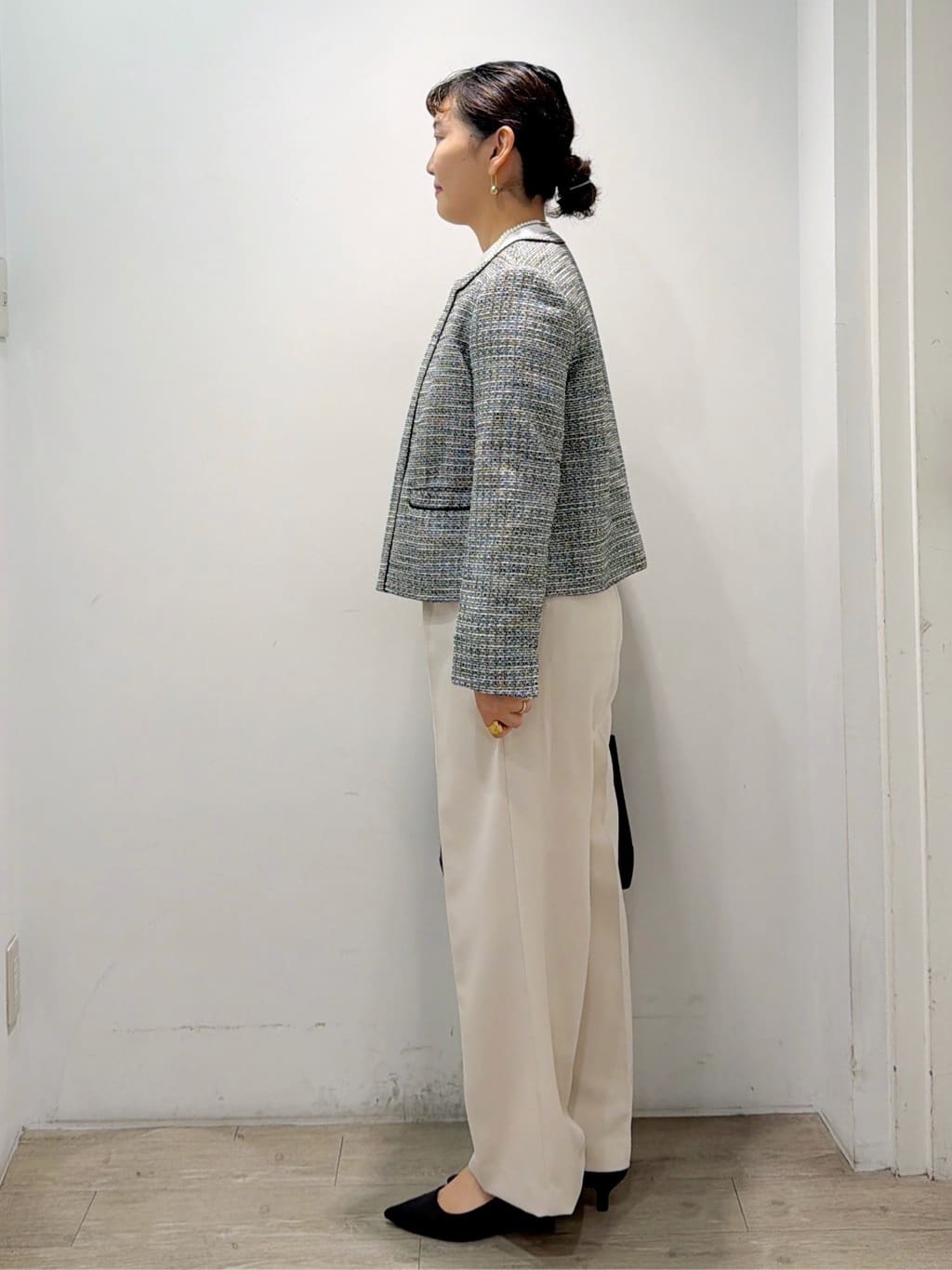 sumicaさんの「OPAQUE.CLIP｜《通勤対応》 コットンツイードジャケット」を使ったコーディネート
