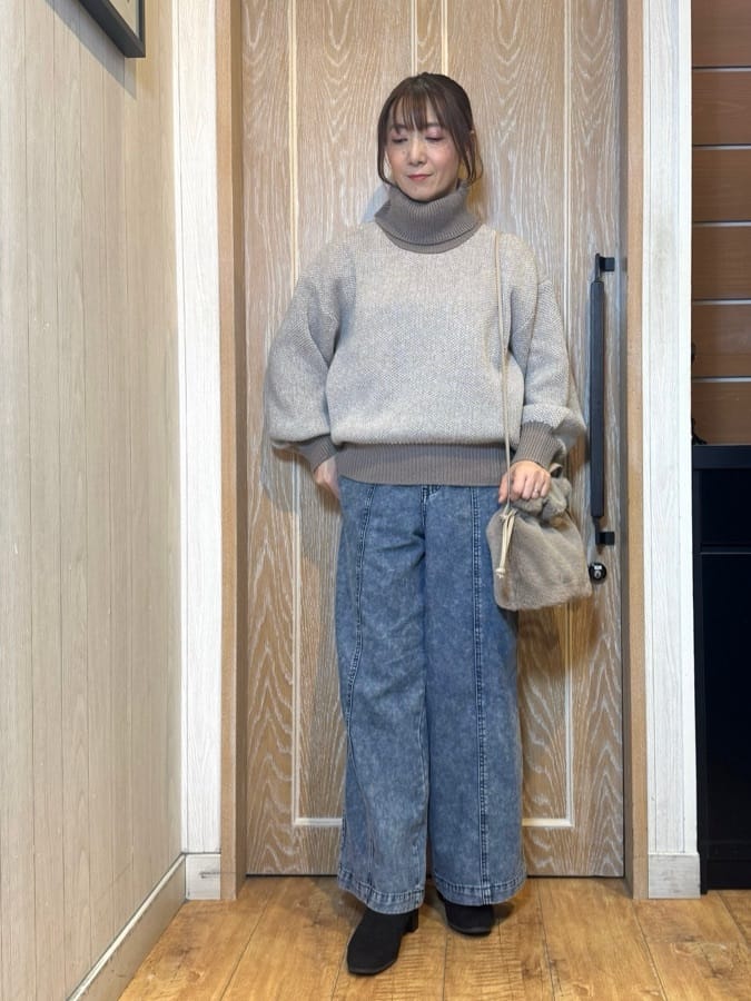 KAORIさんの「SHOO･LA･RUE｜【洗濯機可/撥水】フェイクファーフード ロングダウン」を使ったコーディネート