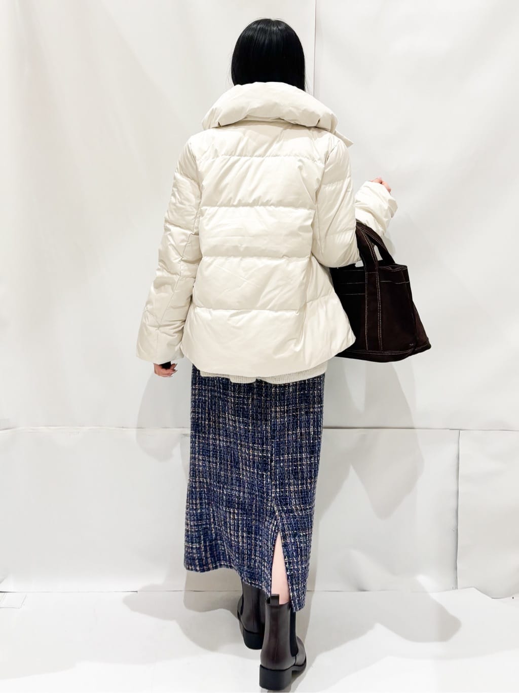 Hinaさんの「OPAQUE.CLIP｜撥水ショートダウン【防風／抗菌防臭／洗濯機洗い可】《SS～LL》」を使ったコーディネート