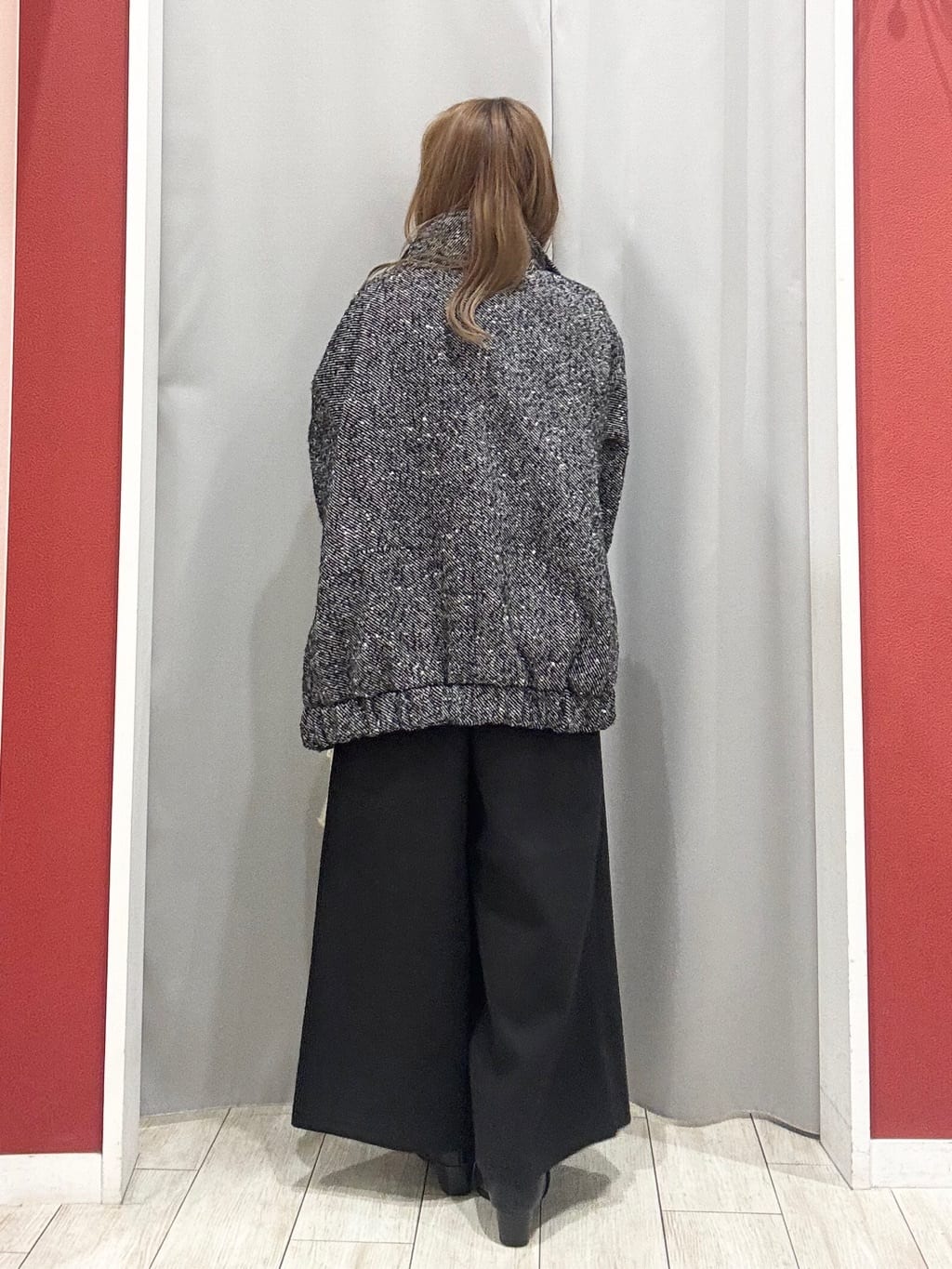shioさんの「SHOO･LA･RUE｜【洗濯機可】美脚見え あったか圧縮ニット ガウチョパンツ」を使ったコーディネート