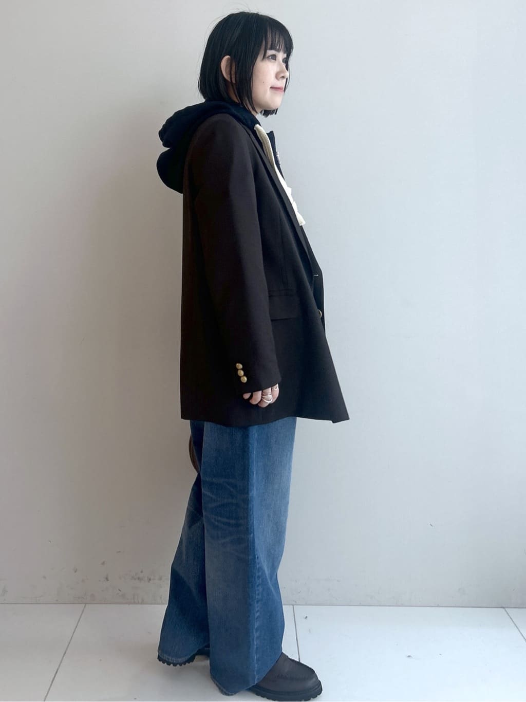 Hirokaさんの「Dessin｜【洗える】ダブルブレストジャケット」を使ったコーディネート