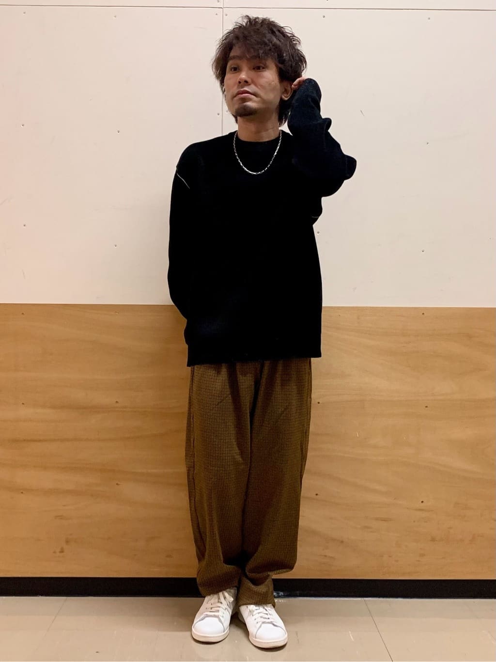 MATUさんの「THE SHOP TK｜【包み込まれるような柔らかさ】配色モールニット 洗濯機OK」を使ったコーディネート
